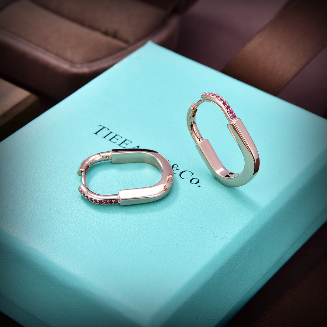 18K T Lock ROS¡§| Edition Medium Earrings