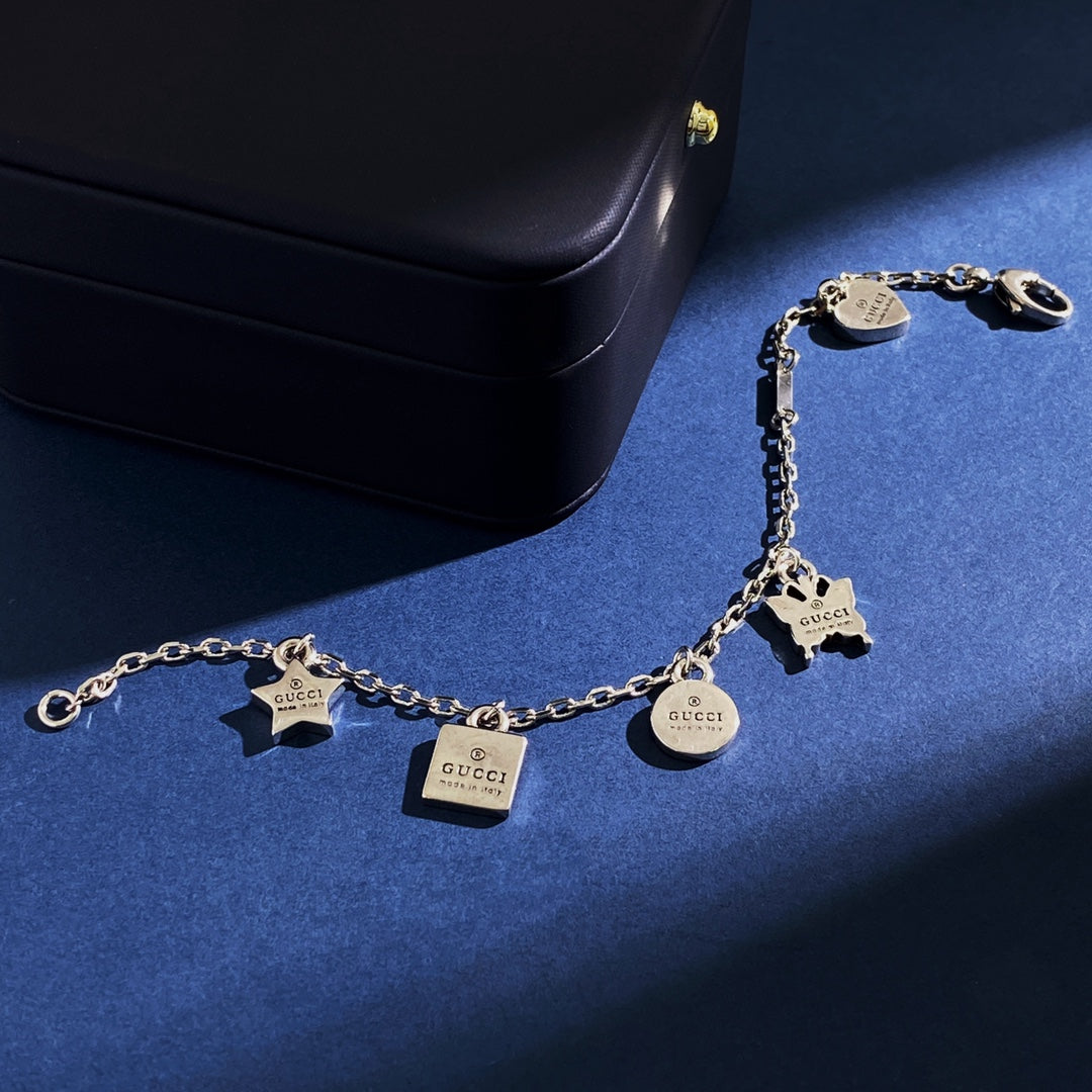 18K GG Letter Bracelet
