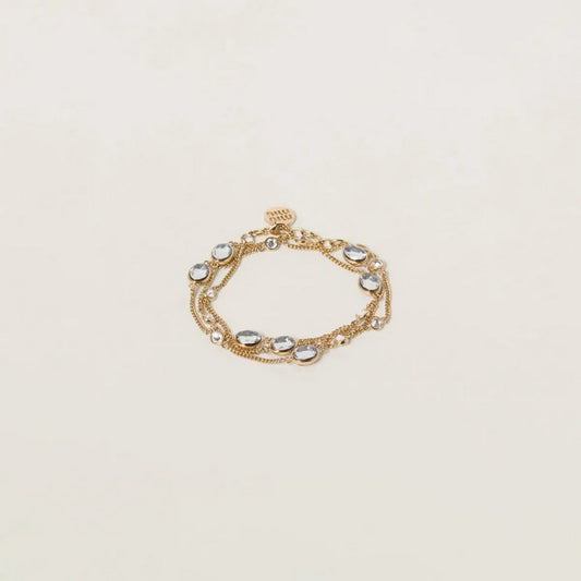 18K Miu Metal Crystals Bracelet