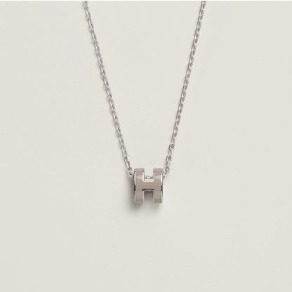18K Mini Pop H Grey Necklace