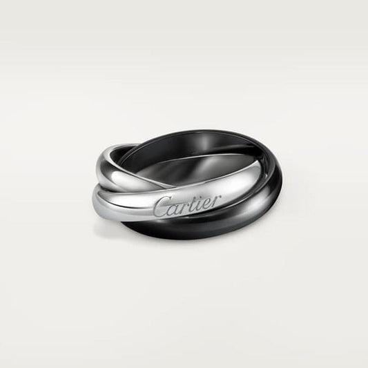 18K Cartier Trinity Classic Ceramics Ring
