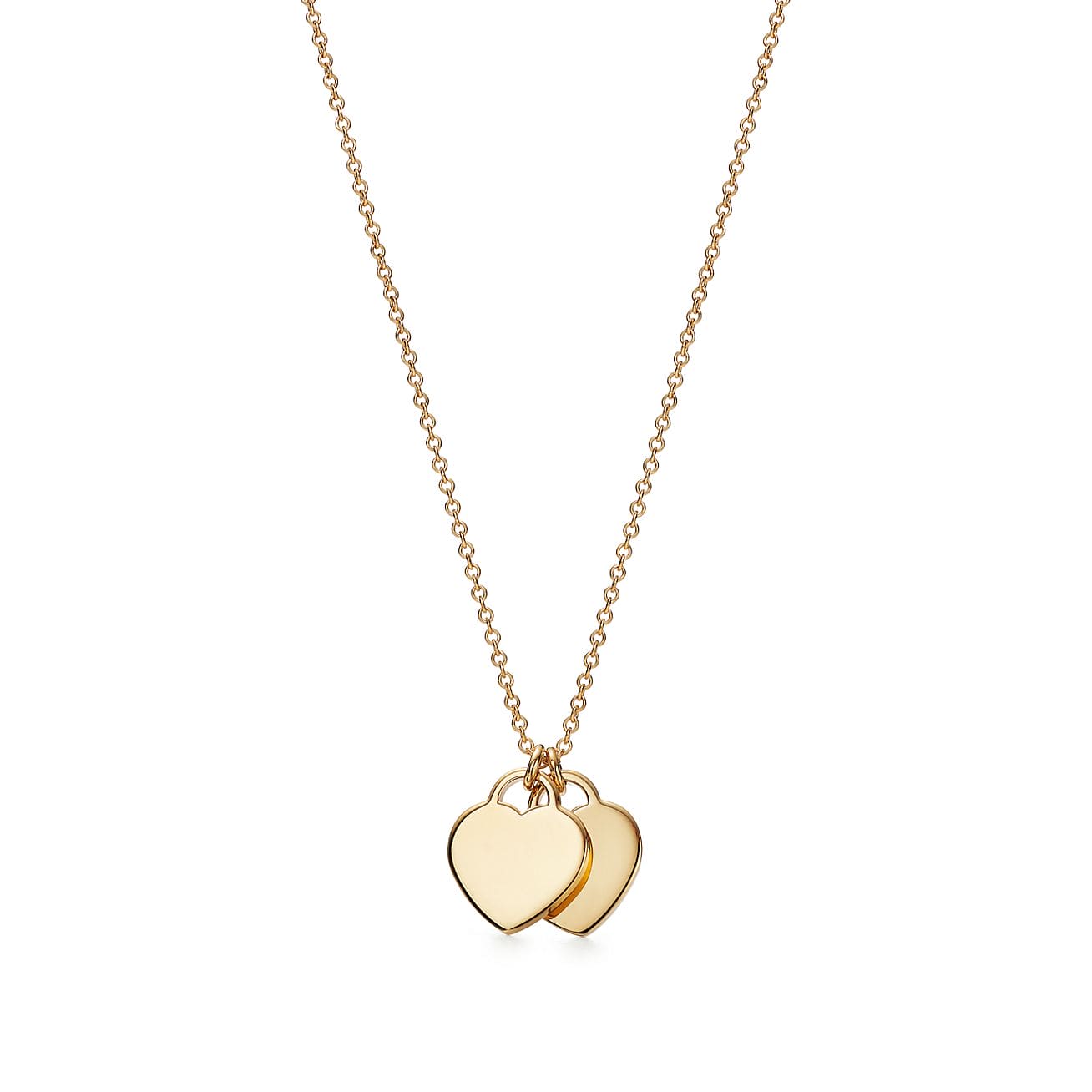 18K Return to Tiffany Mini Double Heart Necklace