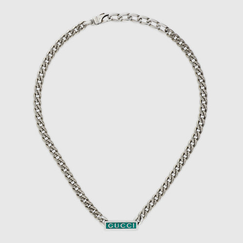 Gucci Enamel Chain Necklace