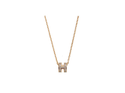 18K Mini Pop H Grey Necklace