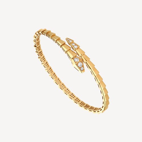 18K BV Serpenti Demi-Pave Diamonds Bracelet