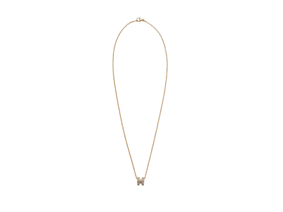 18K Mini Pop H Grey Necklace