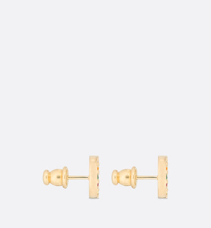 18K Petit CD Stud Earrings