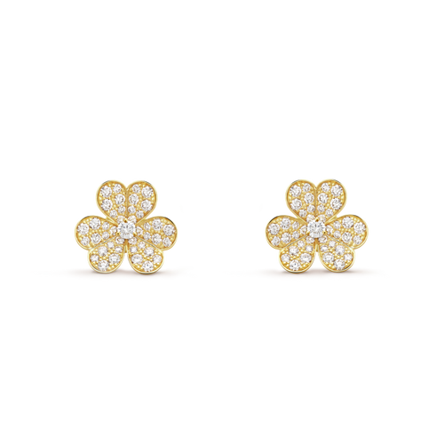 18k Van Cleef & Arpels Frivole Small Model Earrings