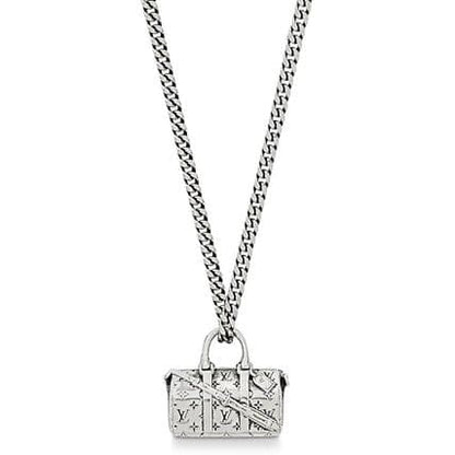 18K Louis Monogram Chain Bag Necklace