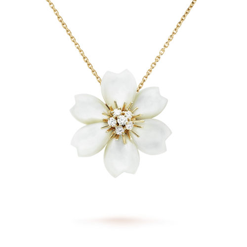 18K Van Cleef & Arpels Rose de No?l Necklace