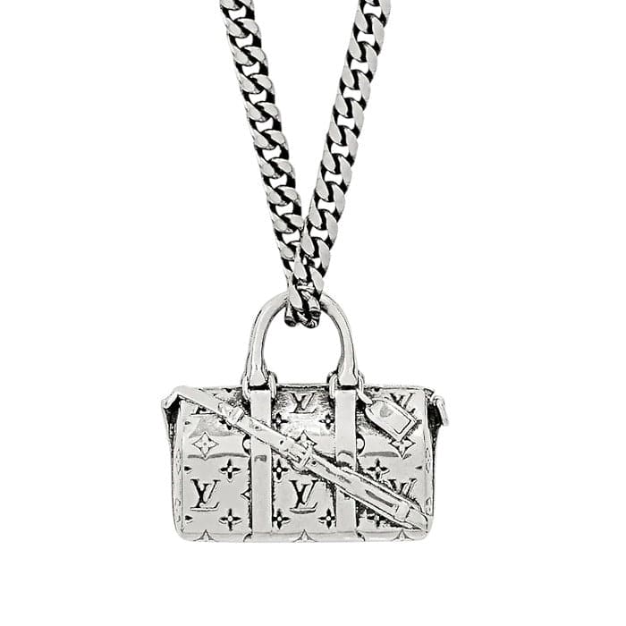 18K Louis Monogram Chain Bag Necklace
