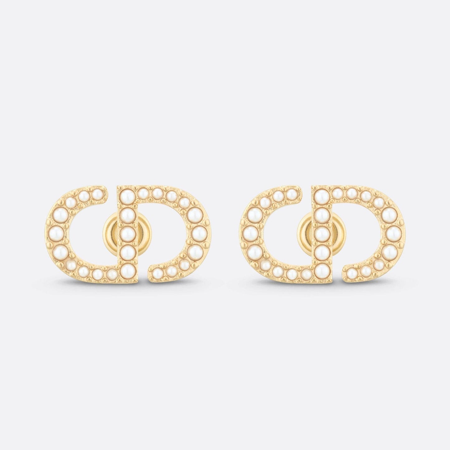 18k Dior Petit CD Stud Earrings