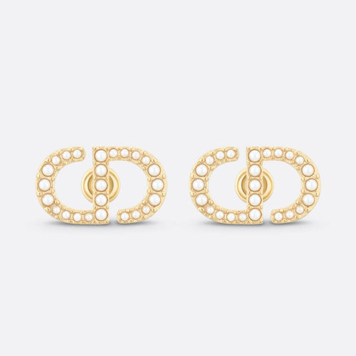 18k Dior Petit CD Stud Earrings