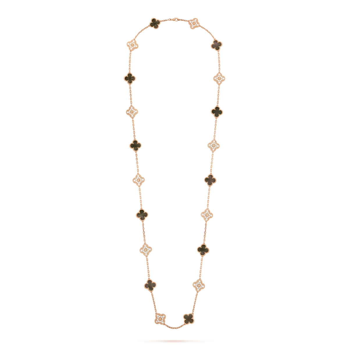 18K Vintage Alhambra 20 Motifs Long Necklace