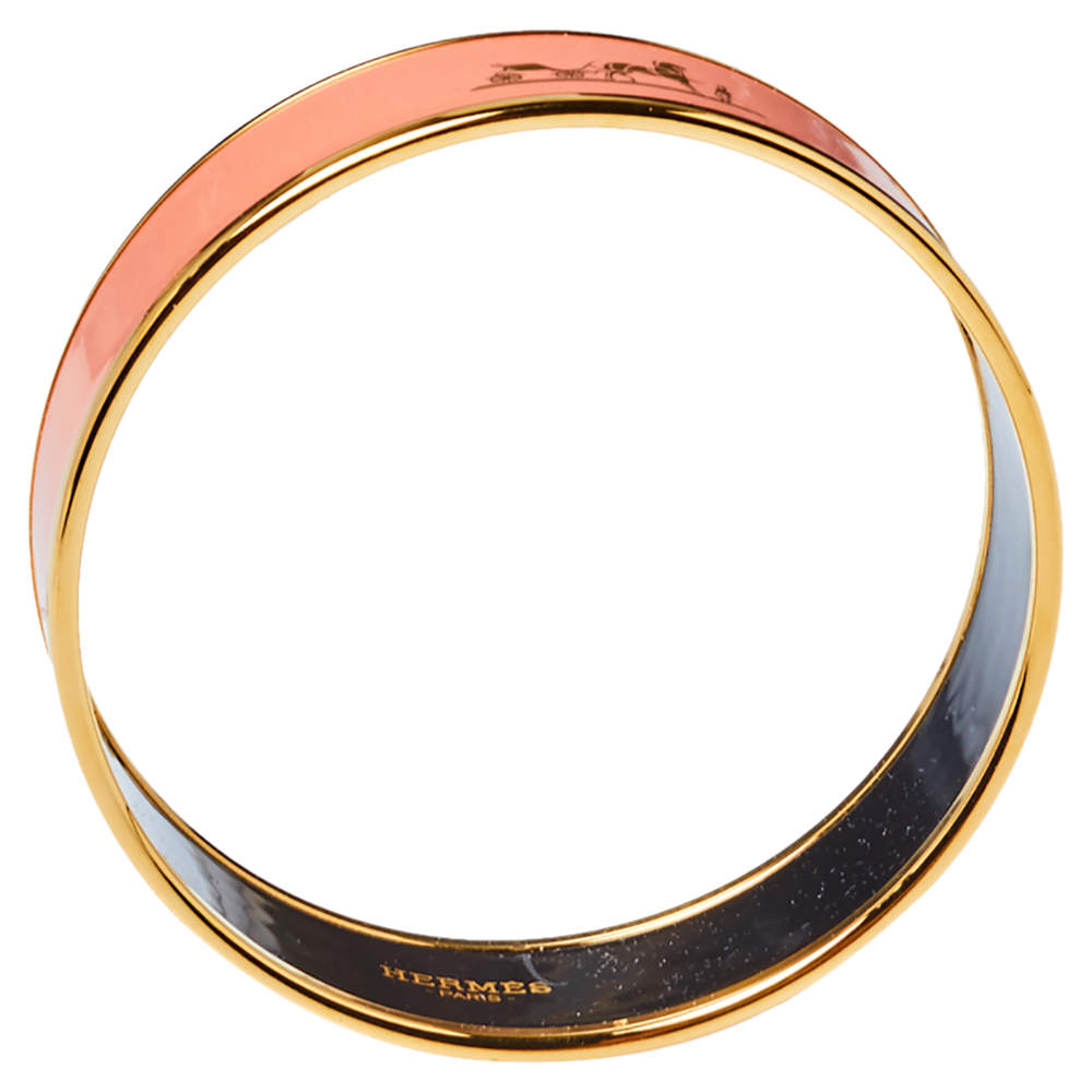 18K Enamel Cal¡§¡§che Wide Bangle H Bracelet