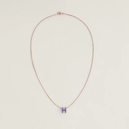 18K Mini Pop H Purple Necklace