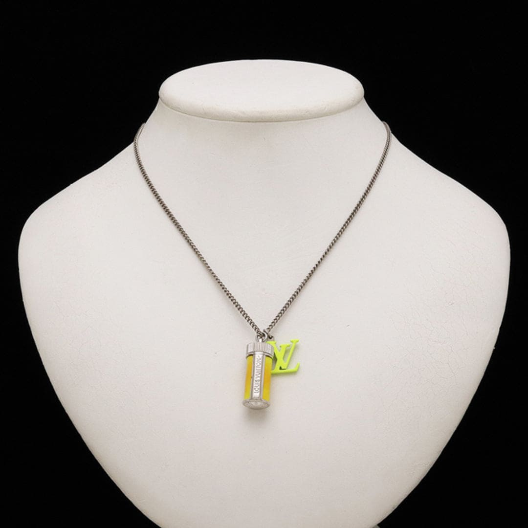 18K Louis Collier Fluo Charms Vintage Necklace