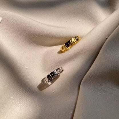 18K Double G Icon Ring