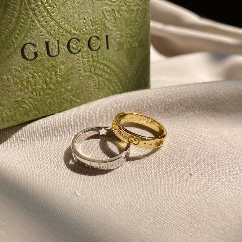 18K Double G Icon Ring