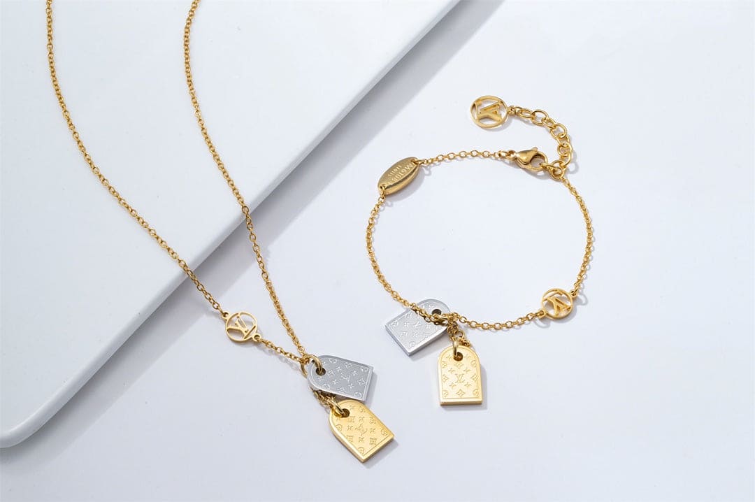 18K Louis Nanogram Necklace