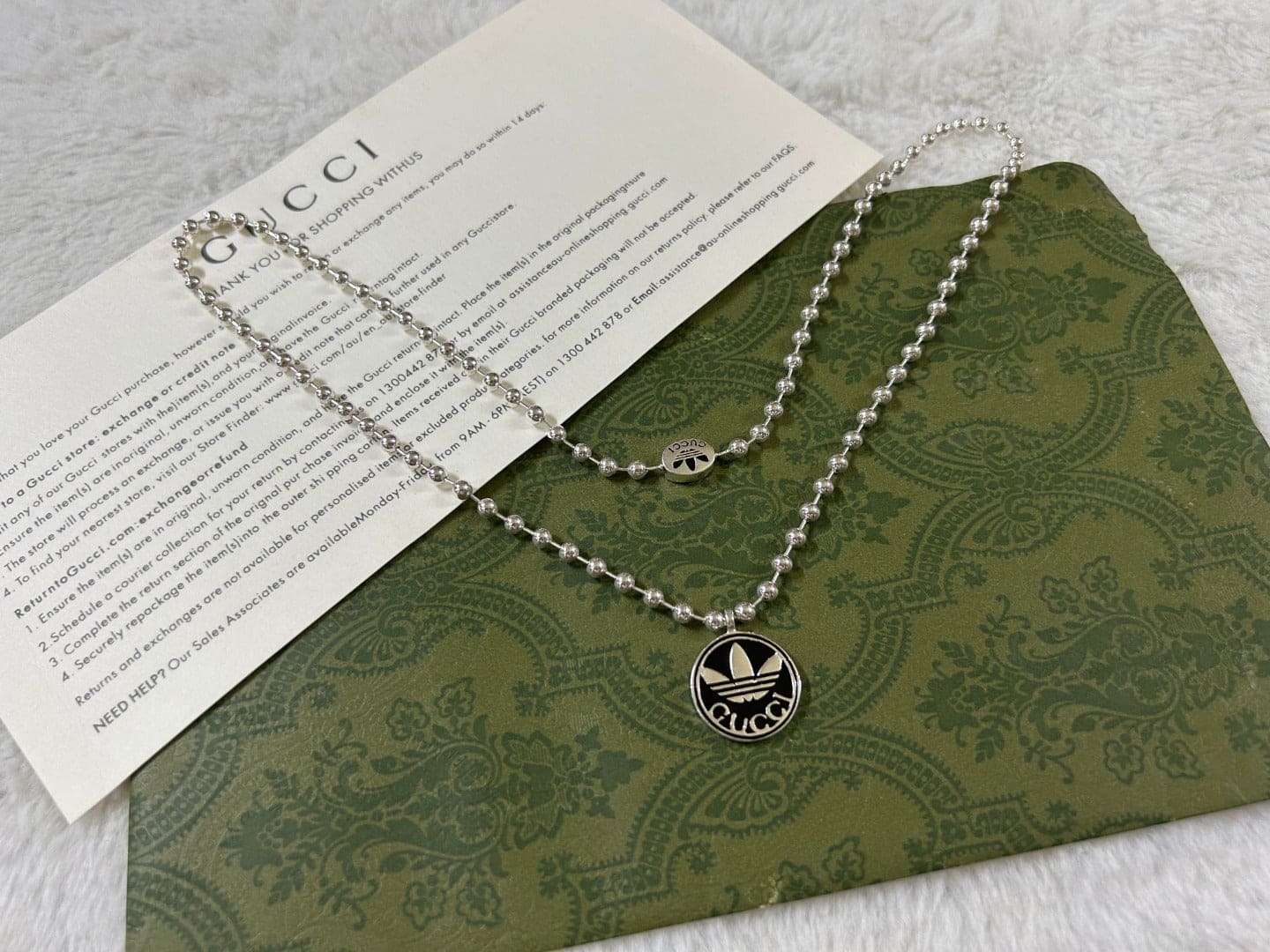 Double G x Adidas Pendant Boule Necklace