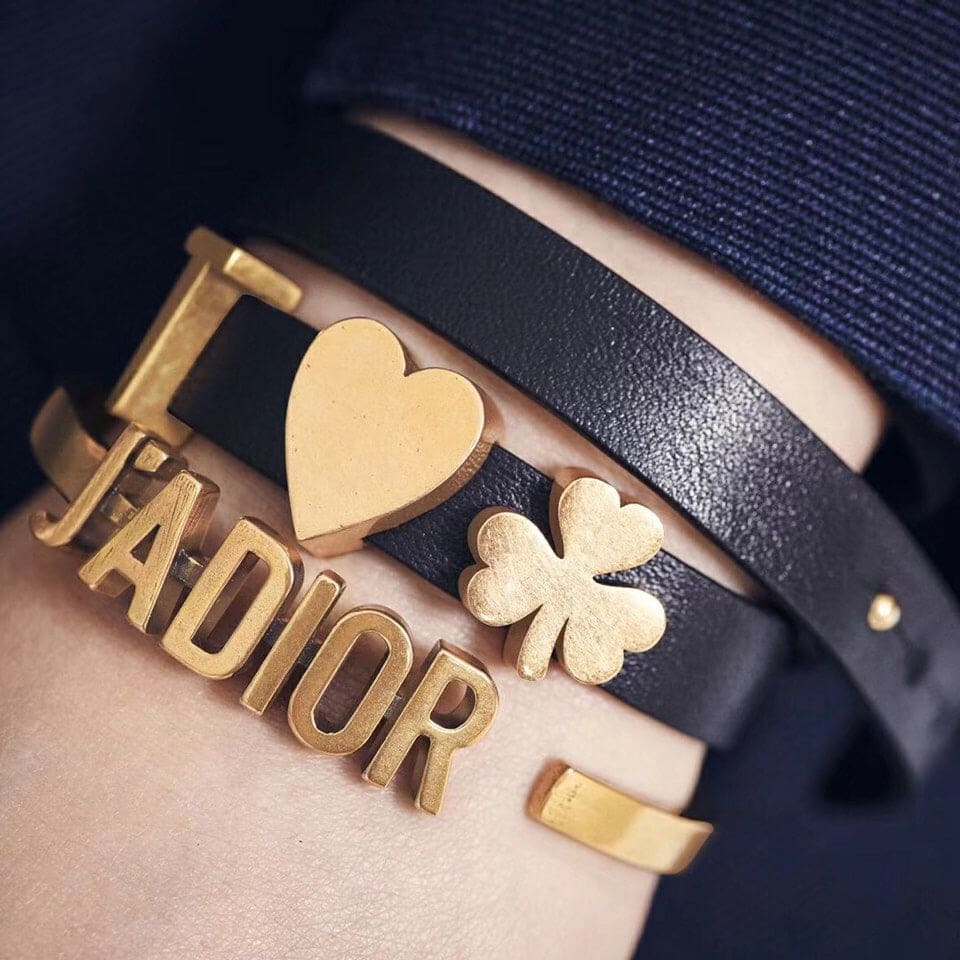 18K CD J'Adior Open Cuff Bracelet