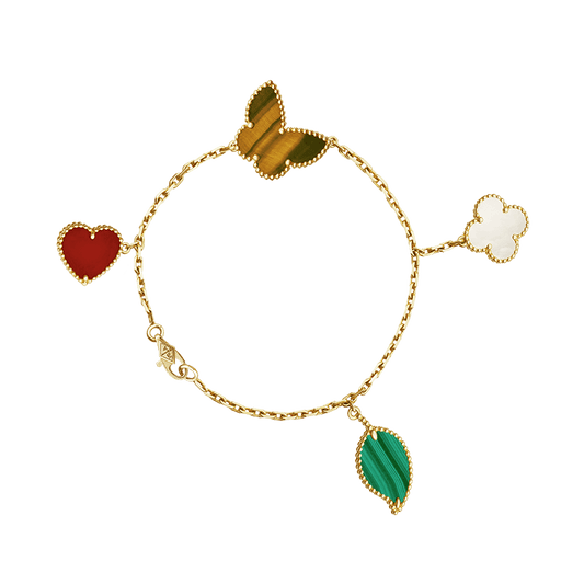 18K Van Cleef & Arpels Lucky Alhambra Four Motifs Bracelet