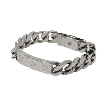 18K Louis Monogram Logo Chain Bracelet
