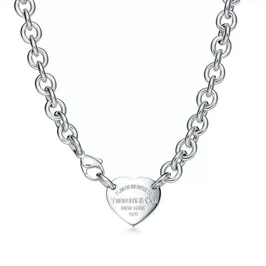 18K Return to Tiffany Heart Tag Chain Link Necklace