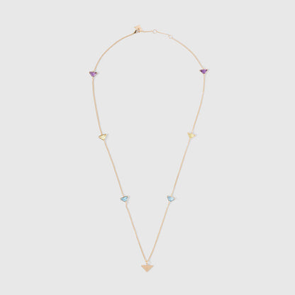 18K Pra Eternal Gold Semi-Precious Stones Necklace