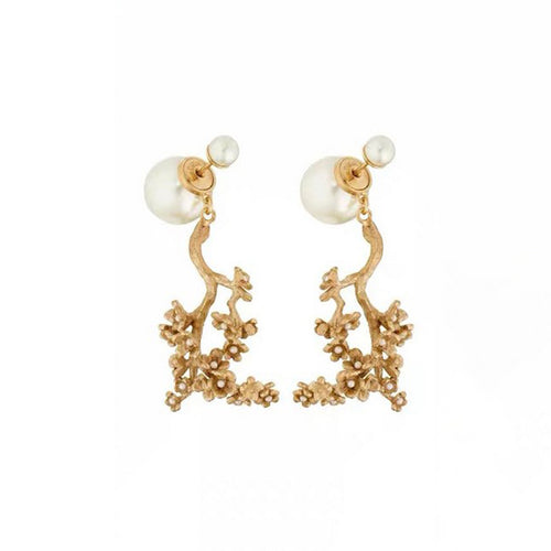 18K CD Tribales Tree Clip Earrings