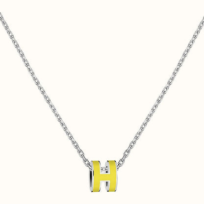 18K Mini Pop H Yellow Necklace