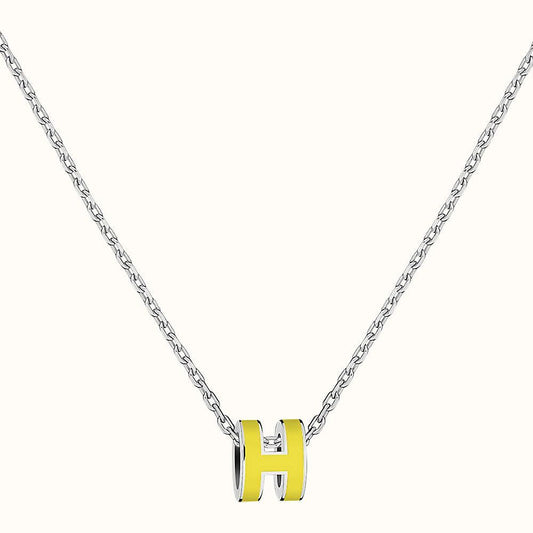18K Mini Pop H Yellow Necklace