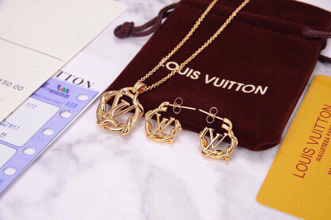 18K Louis Garden Louise Hoop Earrings