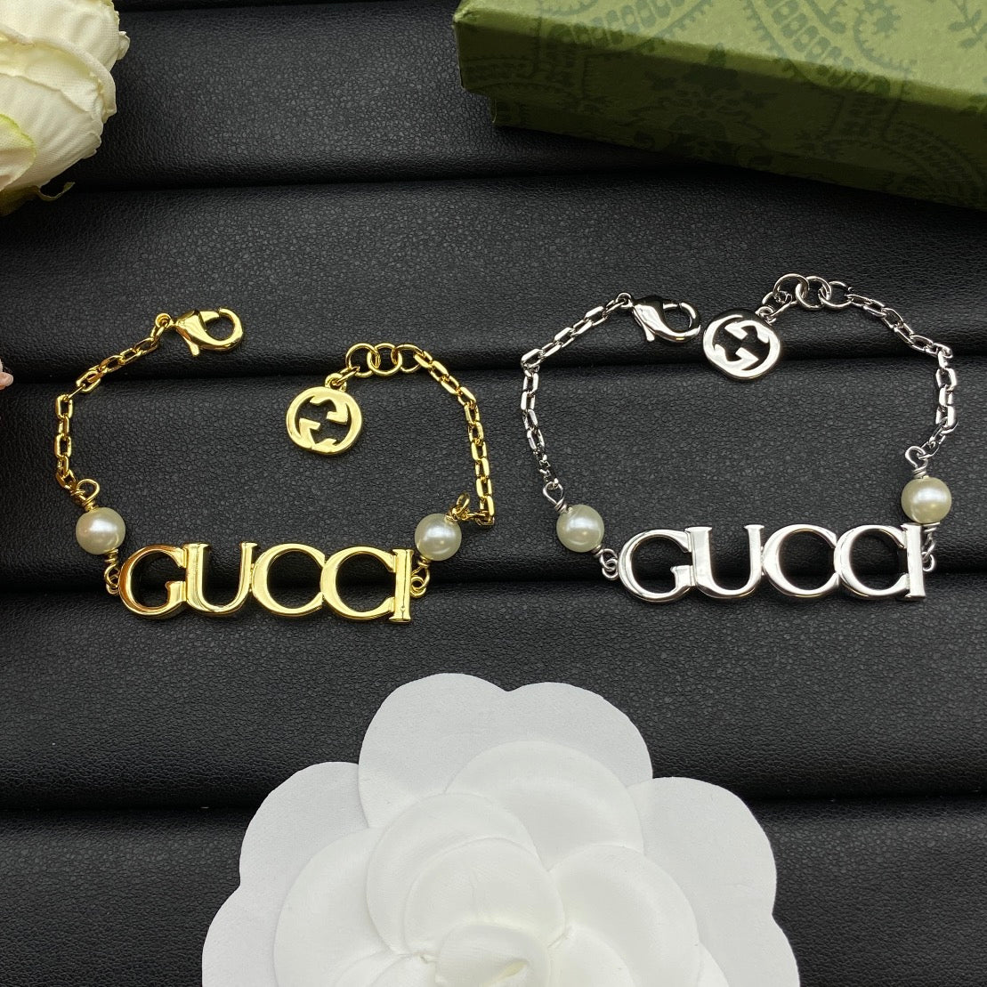 18K GG Letter Bracelet