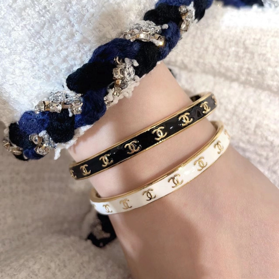 18K CC Open Cuff Bracelet