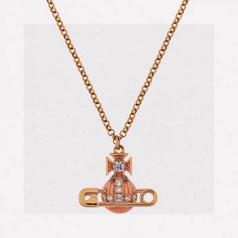 18K Vivienne West Mayfair Bas Relief Pendant Necklace