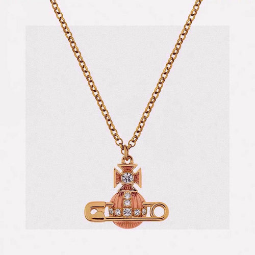 18K Vivienne West Mayfair Bas Relief Pendant Necklace