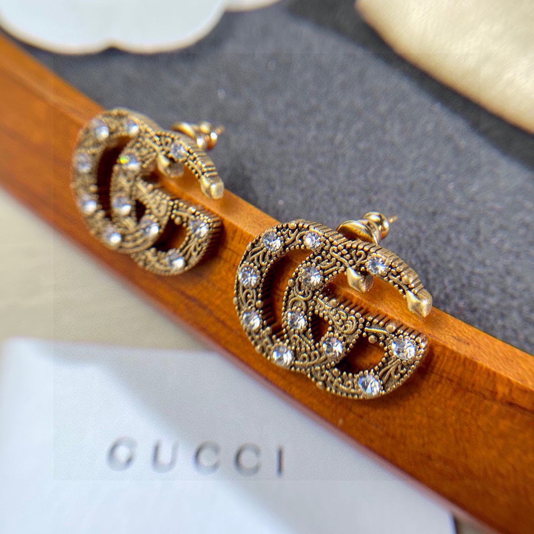18K GG Crystals Earrings