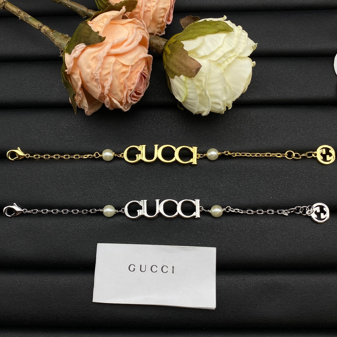 18K GG Letter Bracelet