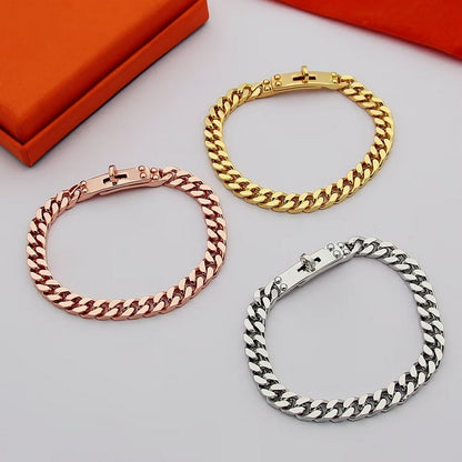 18K Kelly H Chain Bracelet