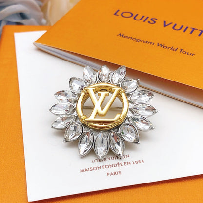 18K Louis Sunflower Brooch