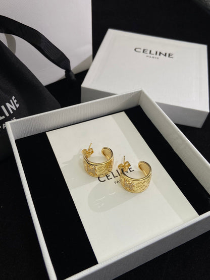 18k Triomphe Diamonds Earrings