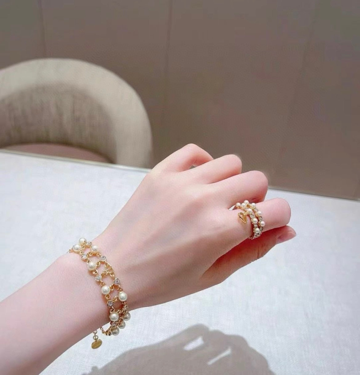 18K Petit CD Treasure Bracelet