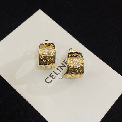 18k Triomphe Diamonds Earrings