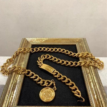18K CC Gold Vintage Necklace