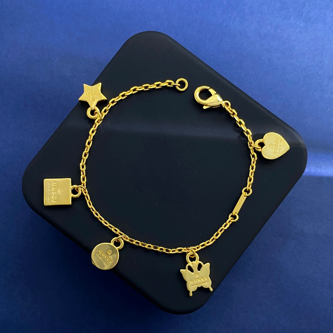 18K GG Letter Bracelet