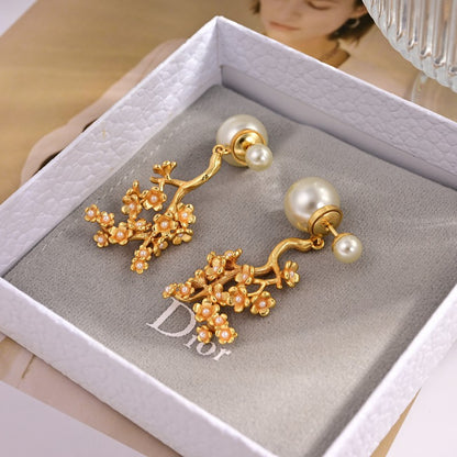 18K CD Tribales Tree Clip Earrings