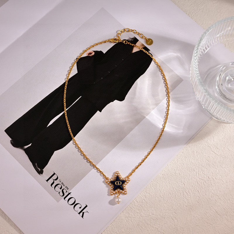 18K Petit CD Lucky Baroque Necklace