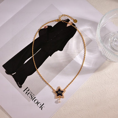 18K Petit CD Lucky Baroque Necklace